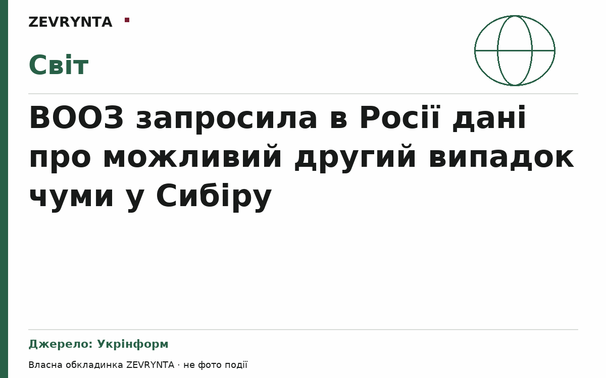 Графічна обкладинка ZEVRYNTA