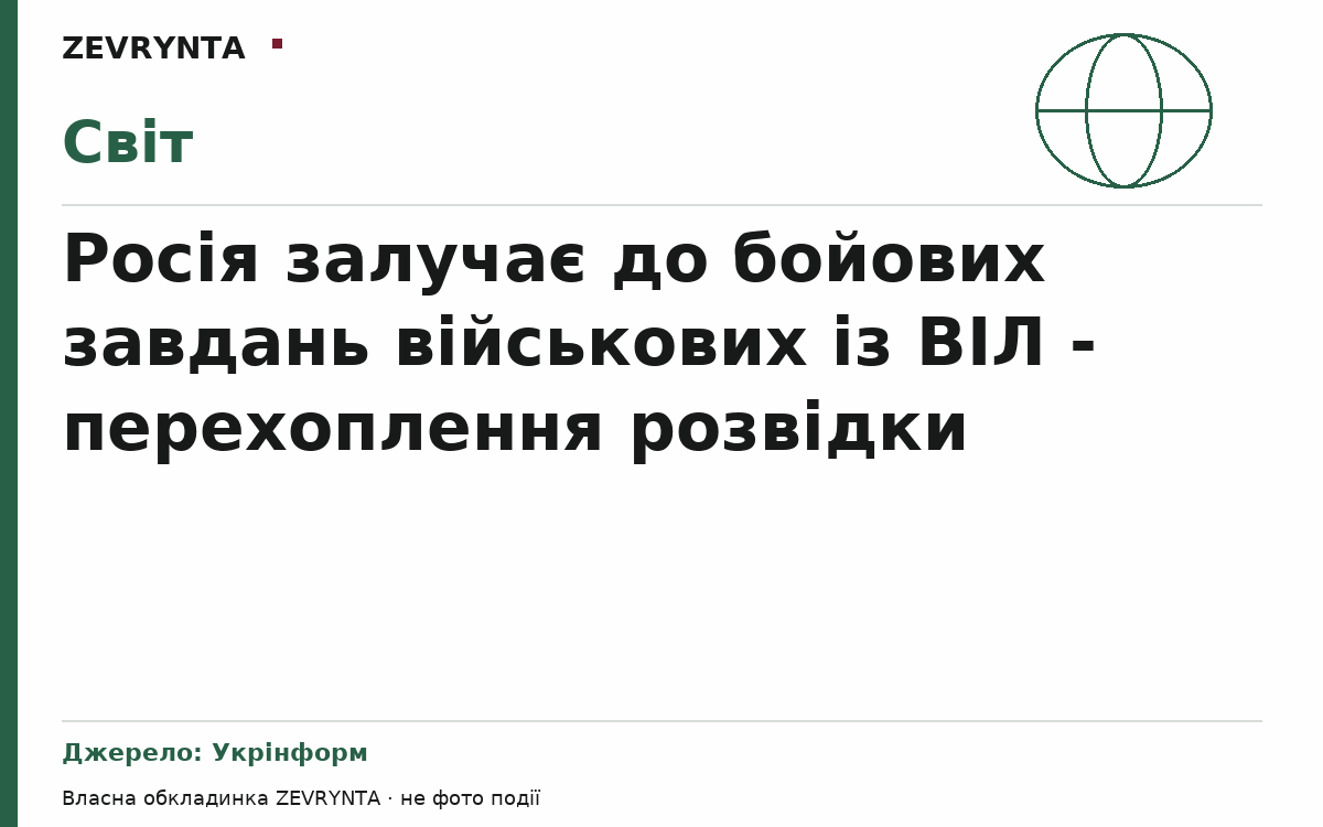 Графічна обкладинка ZEVRYNTA