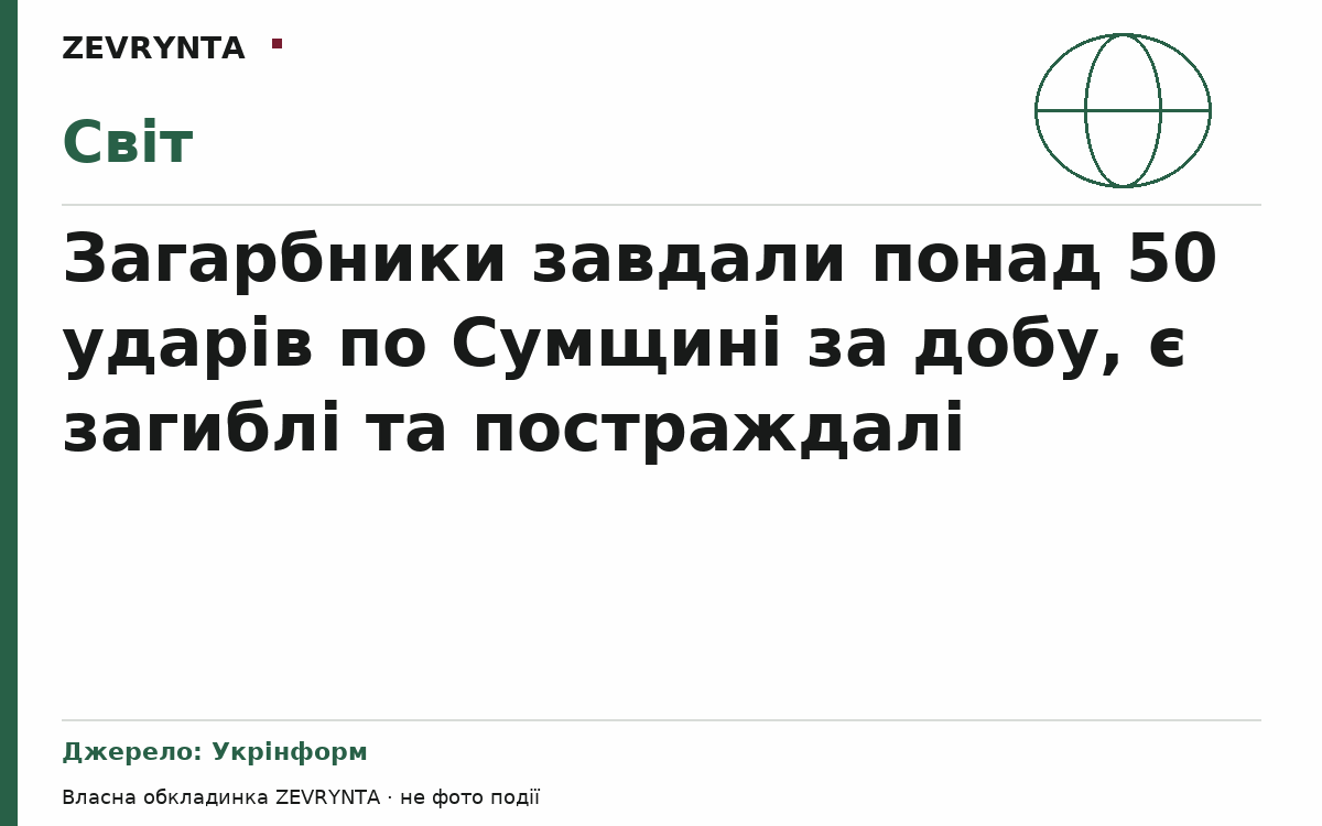 Графічна обкладинка ZEVRYNTA