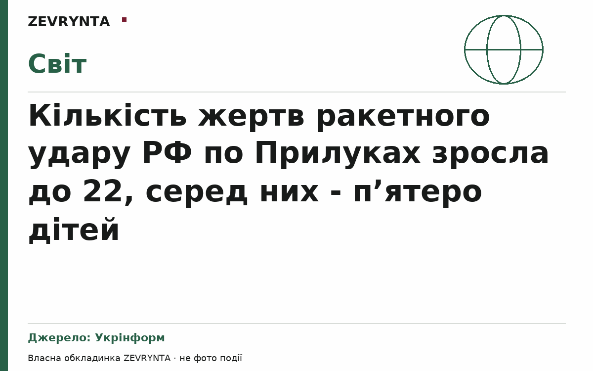 Графічна обкладинка ZEVRYNTA