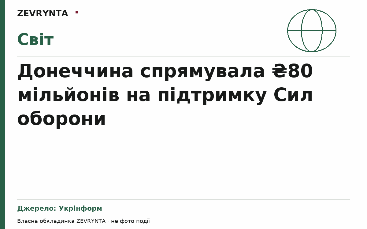 Графічна обкладинка ZEVRYNTA