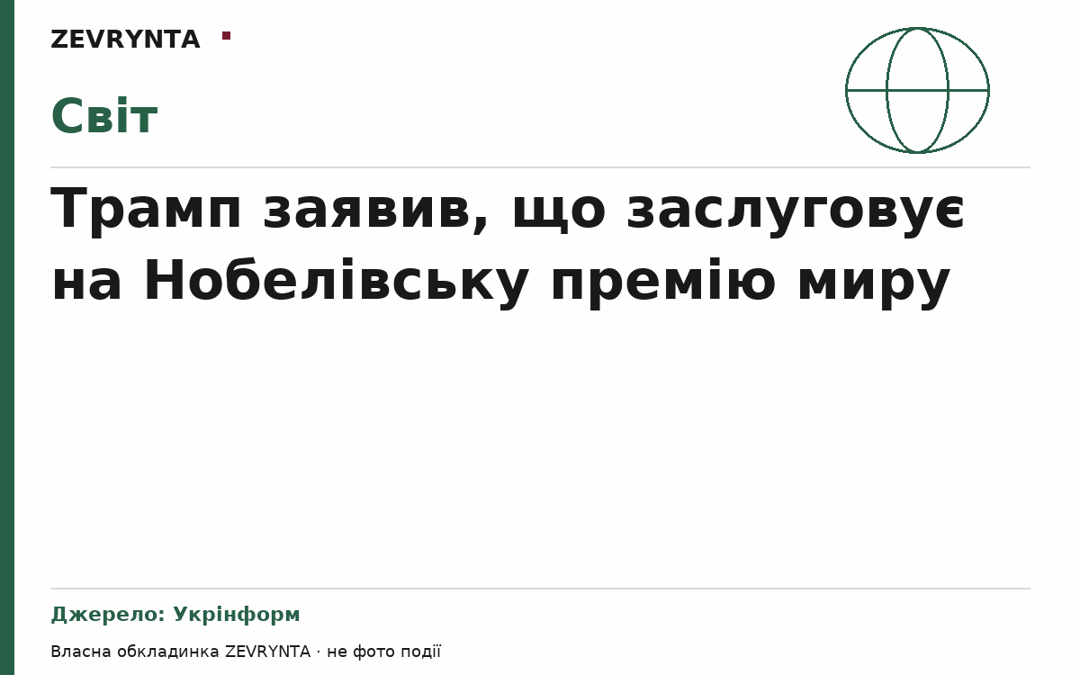 Графічна обкладинка ZEVRYNTA