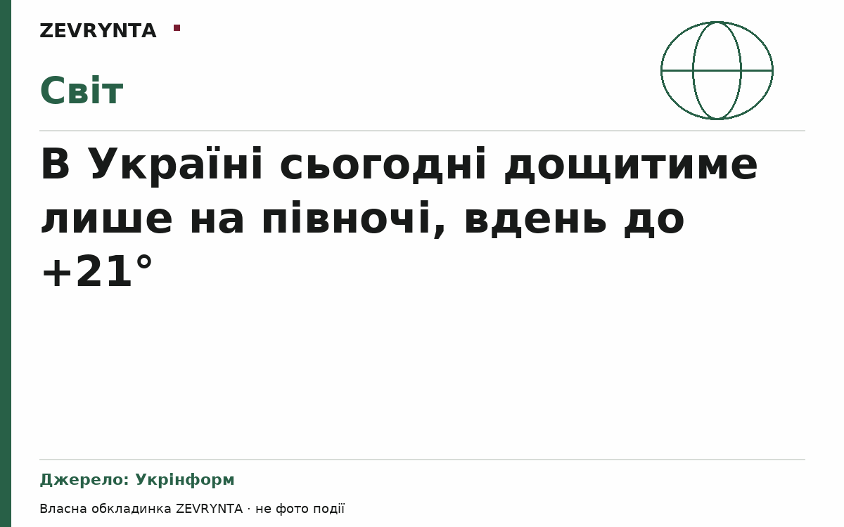 Графічна обкладинка ZEVRYNTA