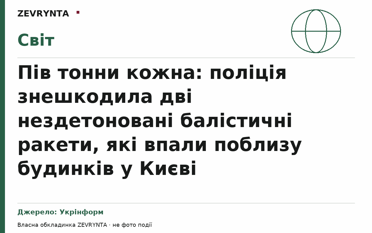 Графічна обкладинка ZEVRYNTA