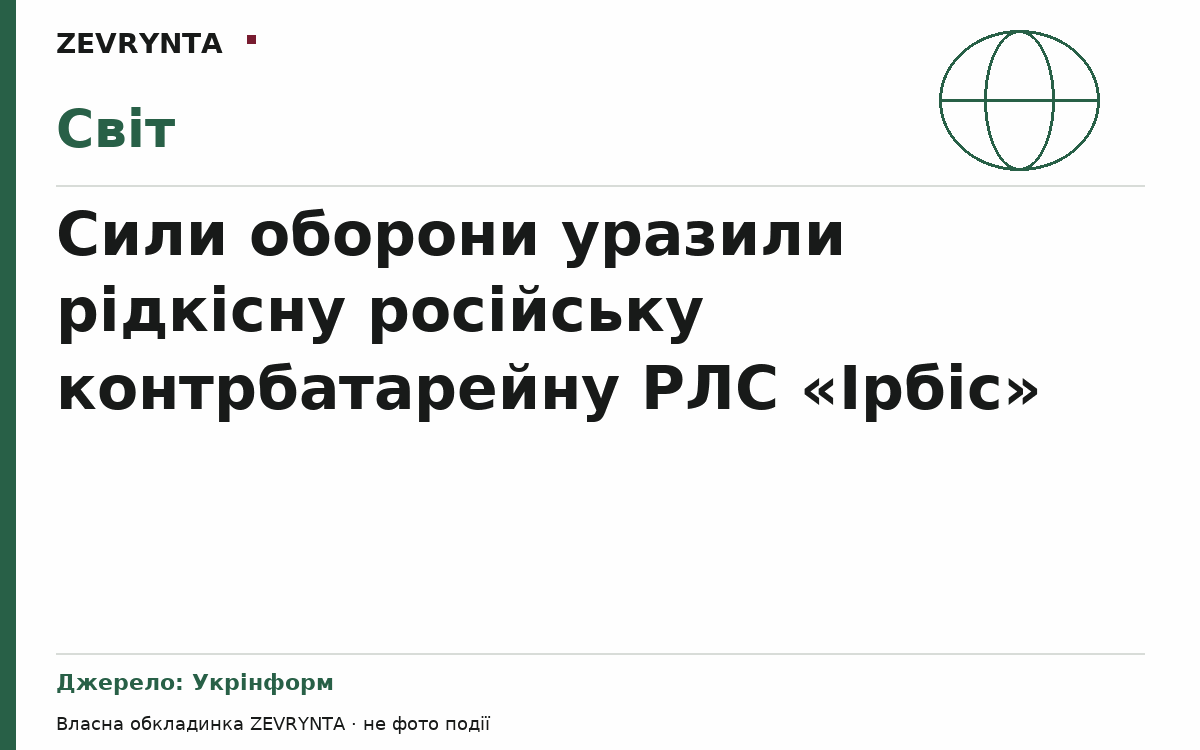 Графічна обкладинка ZEVRYNTA