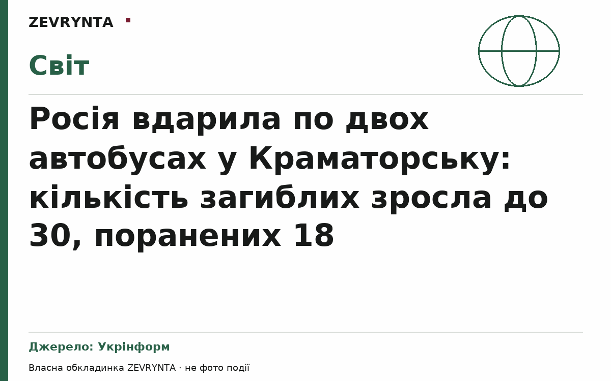 Графічна обкладинка ZEVRYNTA