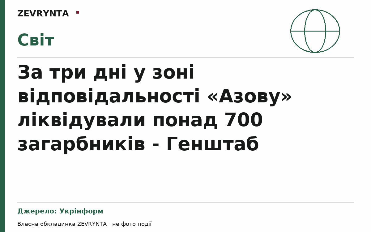 Графічна обкладинка ZEVRYNTA
