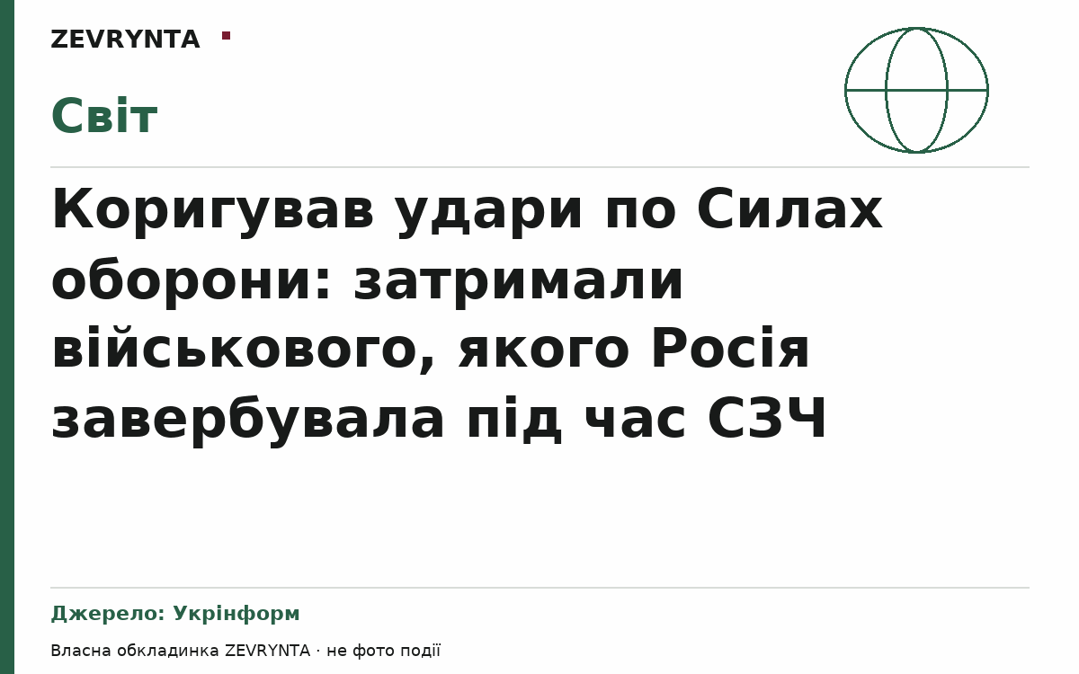 Графічна обкладинка ZEVRYNTA