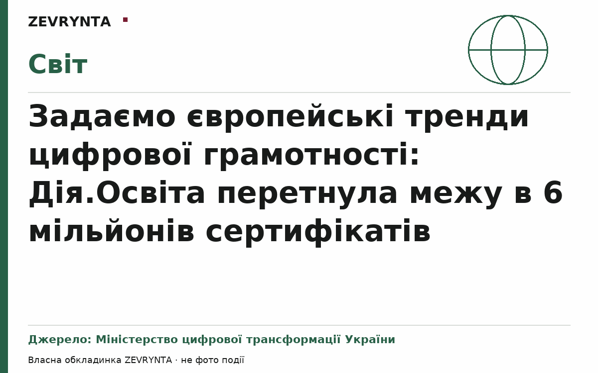 Графічна обкладинка ZEVRYNTA