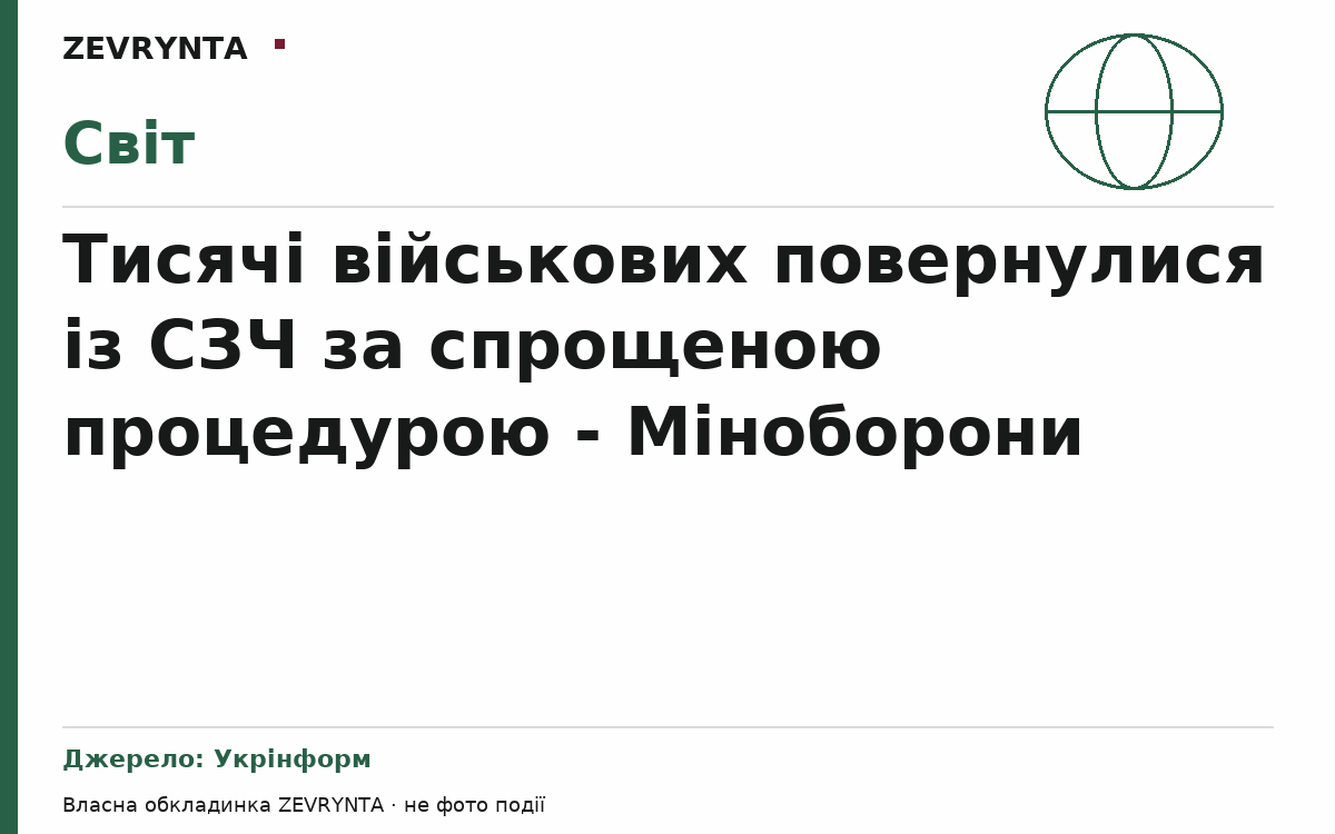Графічна обкладинка ZEVRYNTA