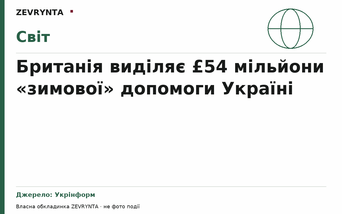 Графічна обкладинка ZEVRYNTA