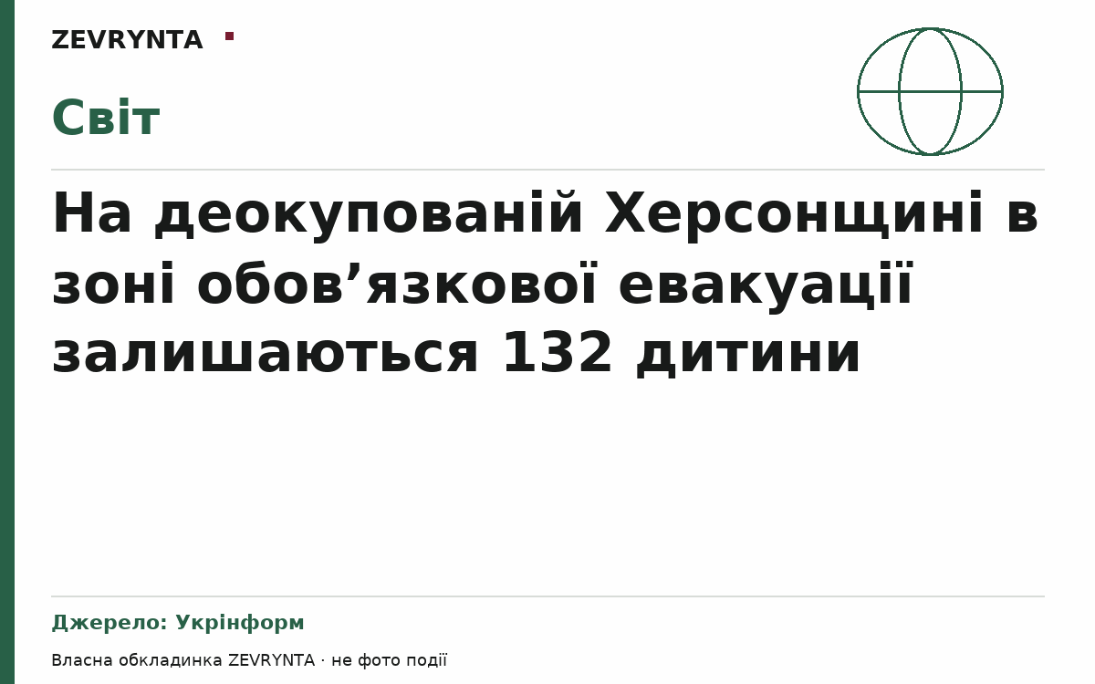 Графічна обкладинка ZEVRYNTA