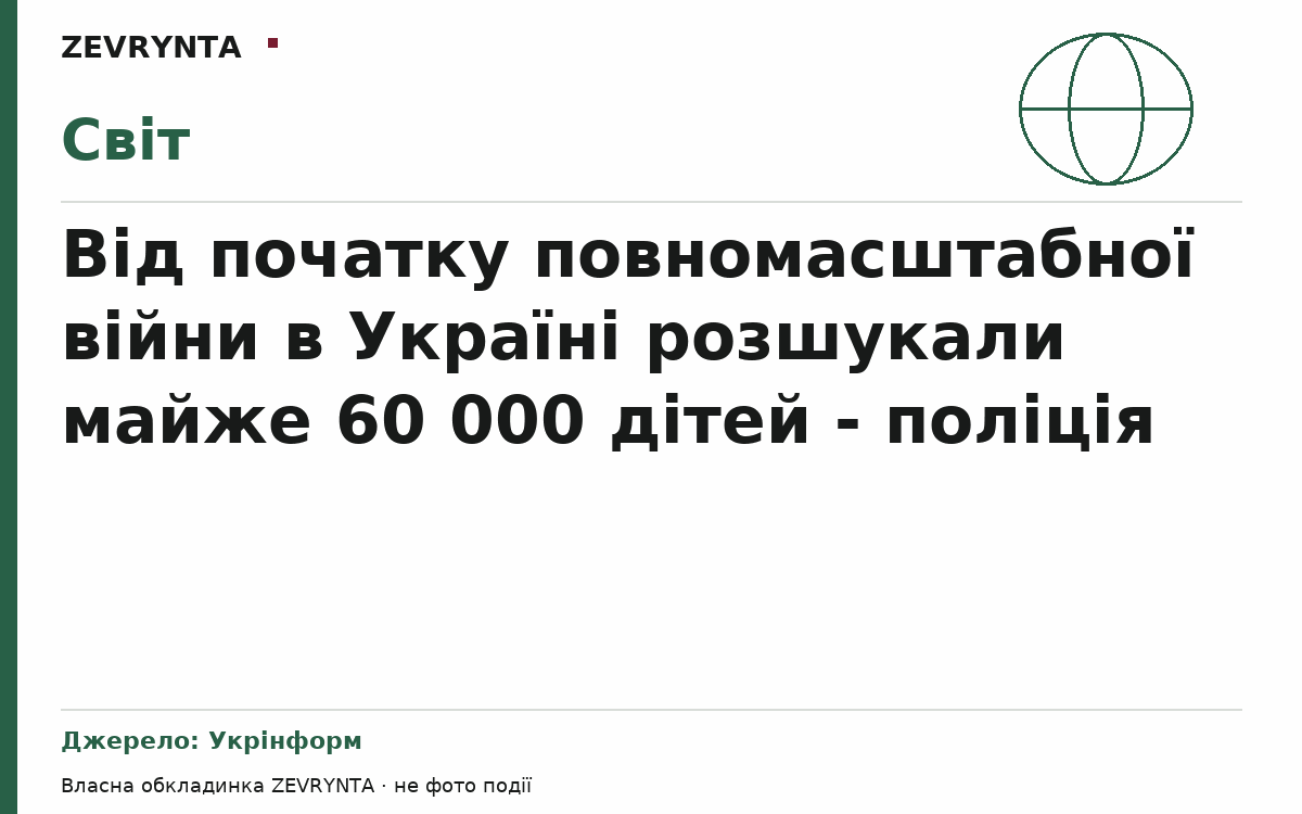 Графічна обкладинка ZEVRYNTA
