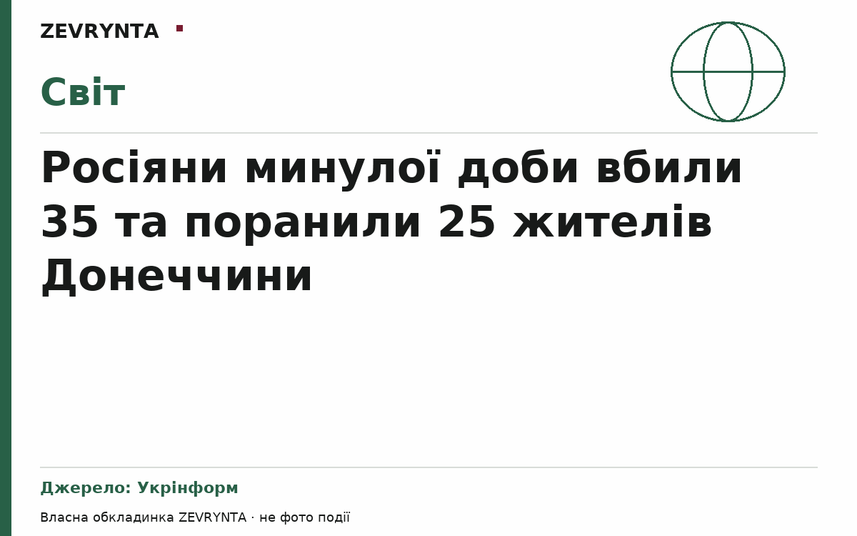 Графічна обкладинка ZEVRYNTA