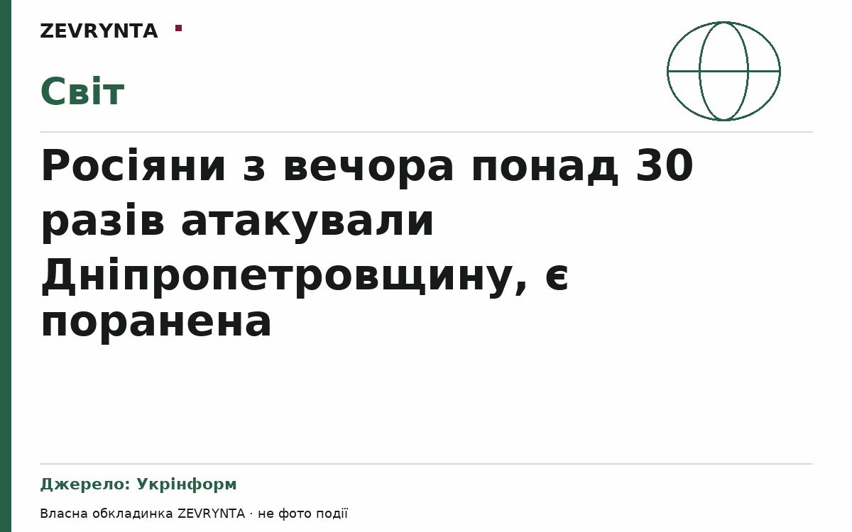 Графічна обкладинка ZEVRYNTA