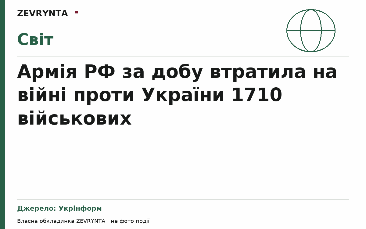 Графічна обкладинка ZEVRYNTA