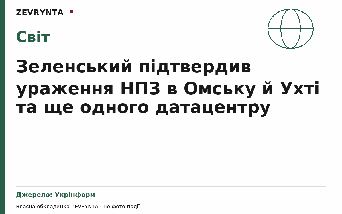 Графічна обкладинка ZEVRYNTA