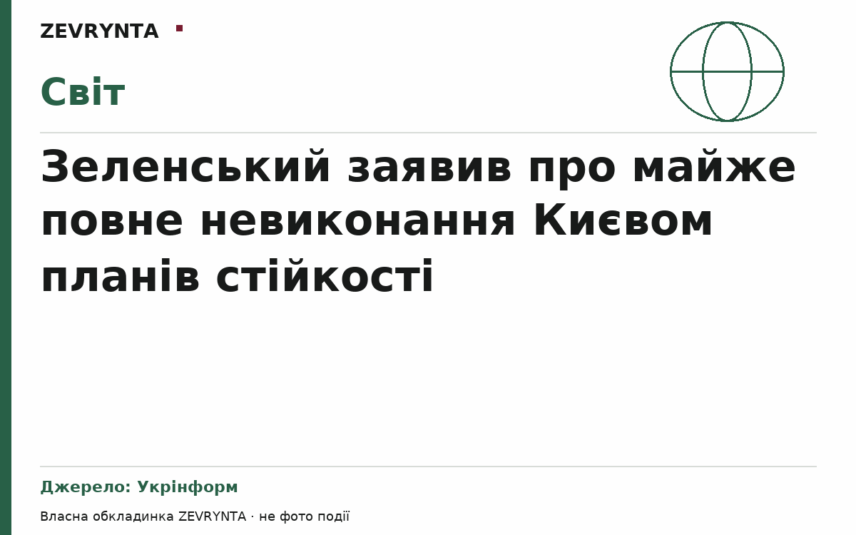 Графічна обкладинка ZEVRYNTA
