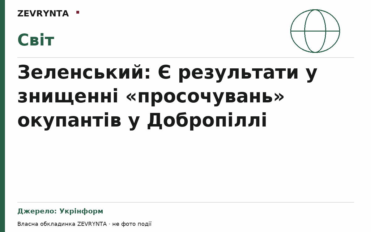 Графічна обкладинка ZEVRYNTA