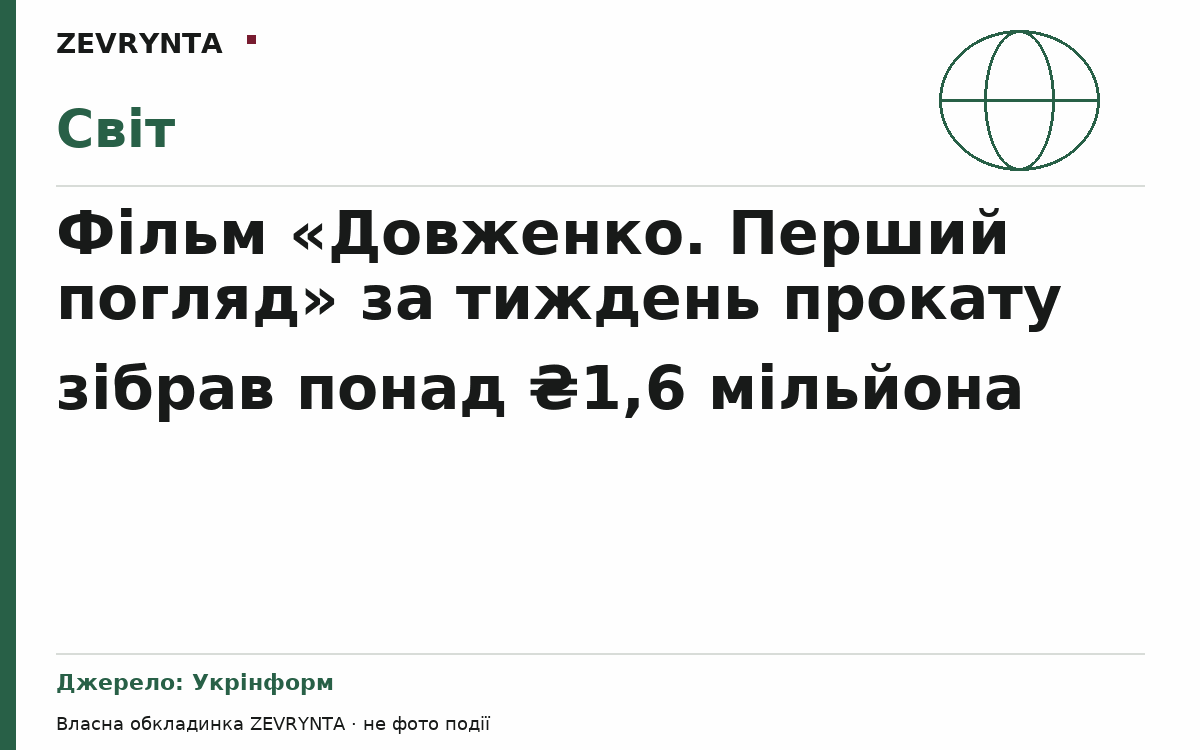 Графічна обкладинка ZEVRYNTA