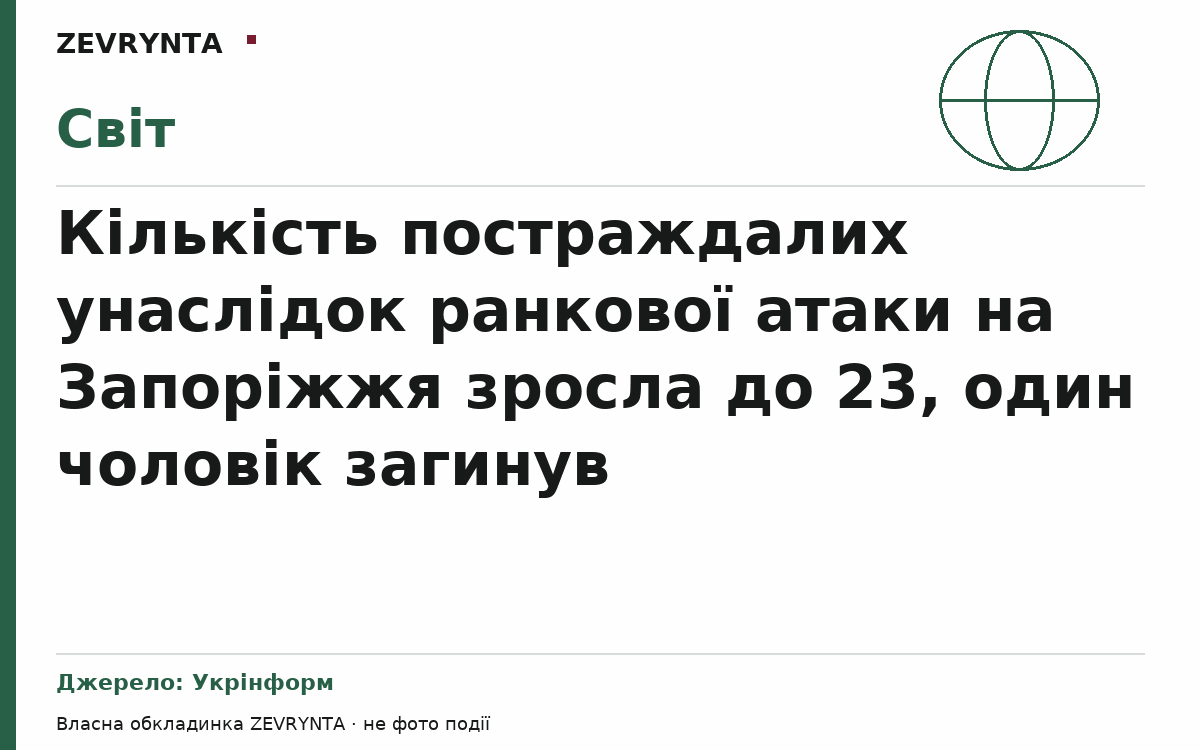 Графічна обкладинка ZEVRYNTA