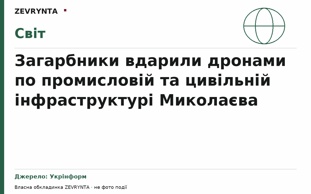 Графічна обкладинка ZEVRYNTA