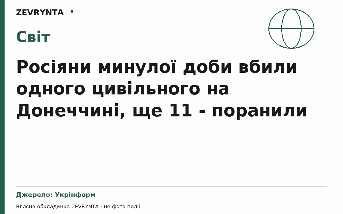 Графічна обкладинка ZEVRYNTA