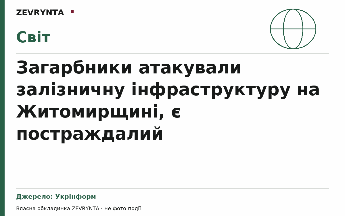 Графічна обкладинка ZEVRYNTA