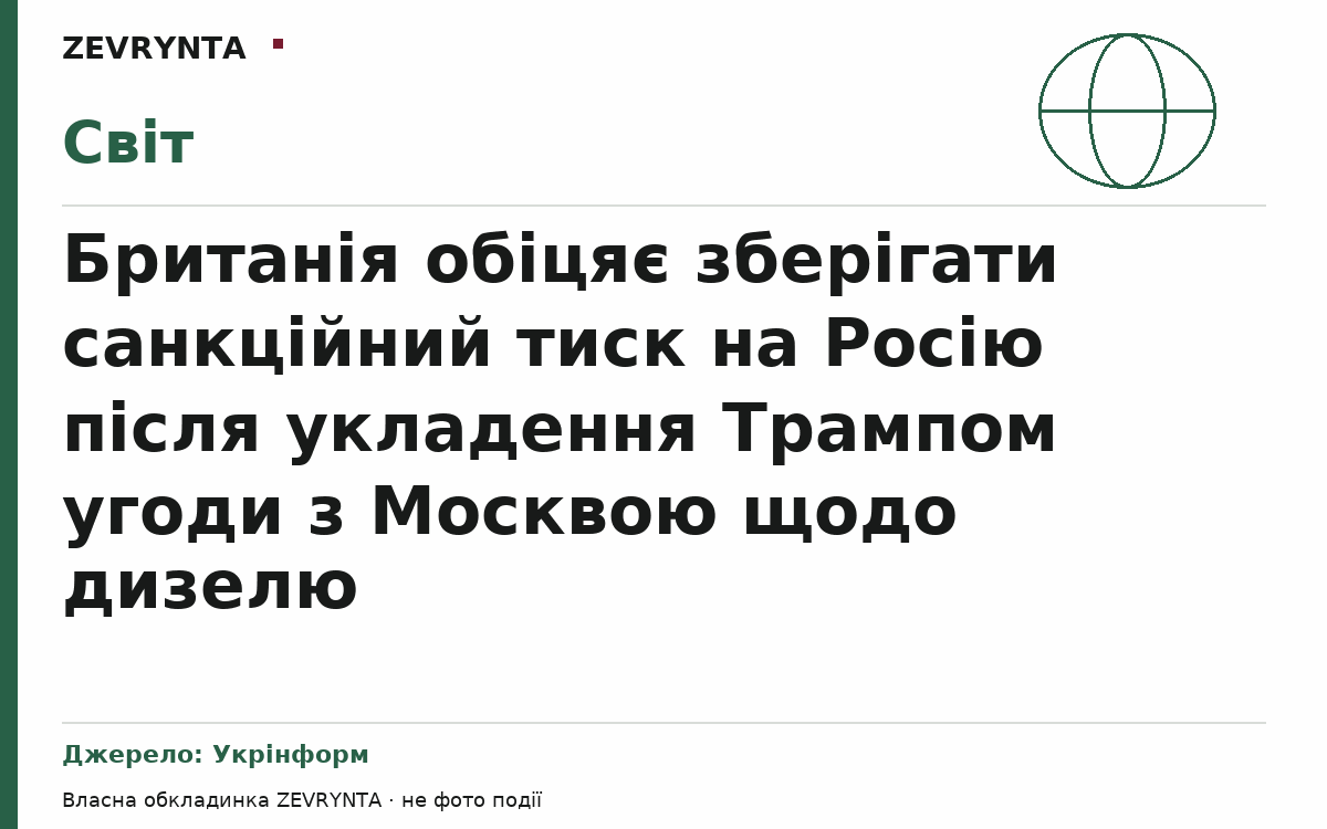 Графічна обкладинка ZEVRYNTA