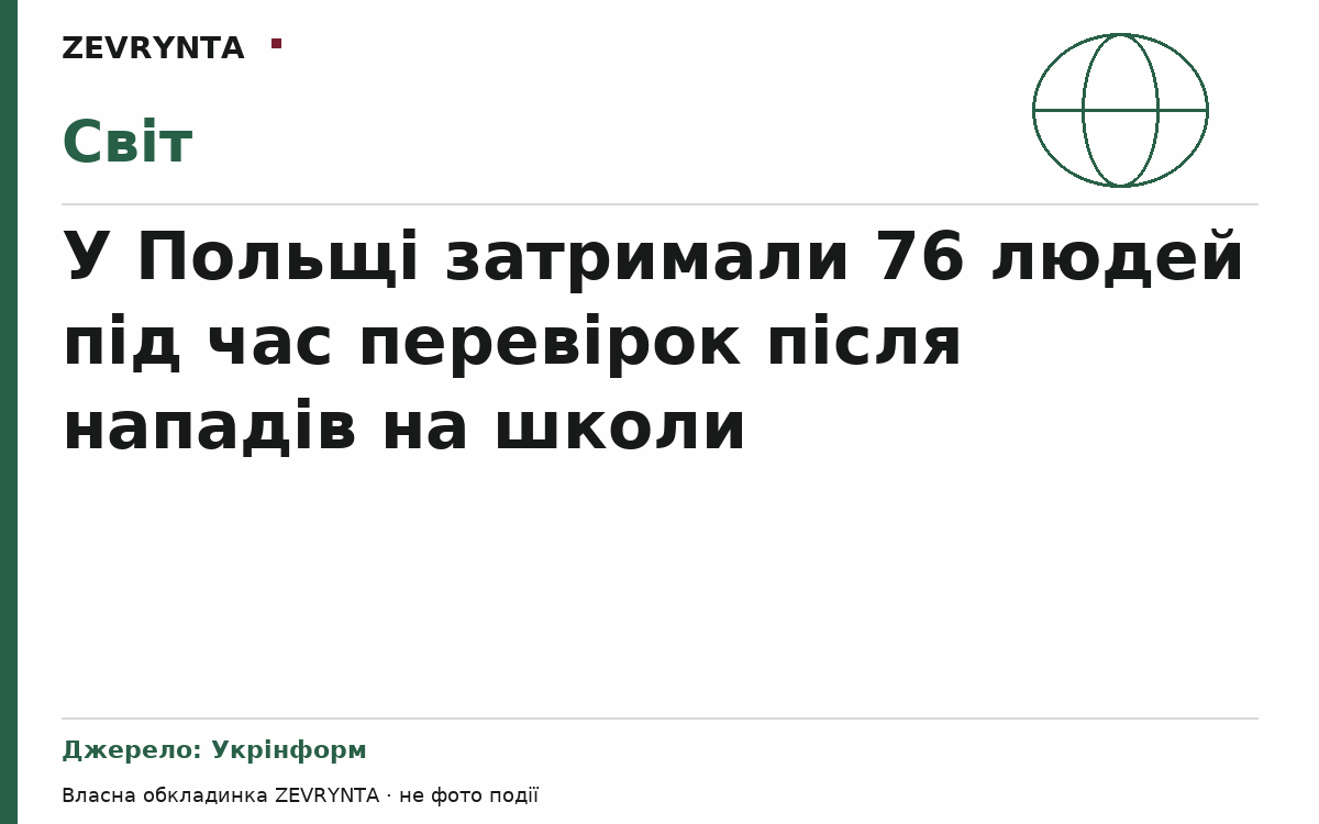 Графічна обкладинка ZEVRYNTA